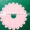 Waterproof high temperature circular lace silicone insulation pad / mat