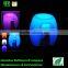 Outdoor Garden RGB LED Short Plastic Stool Furniture
