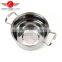 Hot Selling 3pcs Stainless Steel Pot / Soup Pot kitchen cookware With Glass Lid