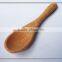 Mini wooden scoop condiment spoon for dining room or cantine table use