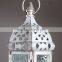 Morocco Europe White Iron Candlestick Hanging Ornaments Holders Multi Color Glass Wedding Candle Holder Free Shipping