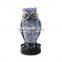 White Outdoor Motion Sensor Owl Pest Repellent