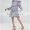 Summer Dress Clothes Women Long Sleeve Multicolor Floral Print Chiffon Short Dress