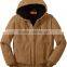 Mens Washed Duck Cloth Insulated Hooded Work Jacket
