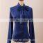 made to measurepurple silk cotton blended business and casual shirt for office women