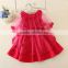 sweet medium sleeve kids dancing dress with cute appliques girls dress with hats children winter clothing