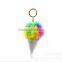 Fur pendant hair ball key ring car plush pendant cute bag ice cream plush ball ornaments accessories
