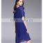 Latest dress designs photos round neck chiffon women dresses