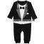 China supplier gentleman long sleeve baby romper