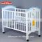 Children's bed wood crib baby bed multifunctional environmental Continental white cradle bed