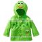 Trendy Baby Kids Custom Raincoat Green Cute Frog Rain Coat For Children
