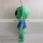 HI customized green mascot costume with high quality,plush mascot costume with high quality