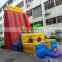 Inflatable climbing wall with obstacle course