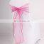 2015 Wedding Chair Decorative Red Transparent Organza Bows