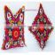 hippy 2 Pcs Lot Vintage Suzani Cushion Cover Embroidered 16x16'' Indian Pillow Case Decorative