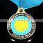 Super quality specialized circle logo debossed with color filled in American style medal