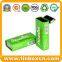 Rectangular metal mint tin box for candy packaging