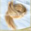 Soft thick double drawn weft hair extension blonde hair 100 percent raw virgin brazilian hair