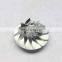 GT1238 434976-0005R 22.47/38.00mm 6+6 Blades Turbocharger Billet/aluminum 2618/milling Compressor Wheel for Smart 454197-0002