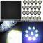 20x 540W Round Flood LED Work Light Bar Offroad Driving Lamp For SUV Boat Truck 27W