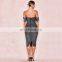 Metallic fabric dress & sequin  evening dress 2020