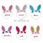 Baby Girl Rabbit Ear Headbands Cute Easter Day Bunny Nylon Hairbands 6colors