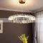 Modern LED Crystal Pendant Lamp Romantic Round Chandelier
