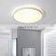 Simple round white bedroom ceiling lamp LED chandelier
