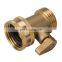 Garden heavy duty brass one way water hose connector