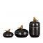 American Nordic Simple Gild Bird Hand Made Blue Black Ceramic Vase For Living Room