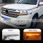 1Set Front Grille LED Dynamic Turn Signal Light Daytime running lights For Toyota Land Cruiser 200 FJ200 LC200 2016 - 2019