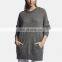 Custom Women Cashmere Wool Knit Casual Long Oversize Pullover Hoodie