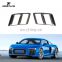Dry Carbon Fiber R8 2 Gen Front Bumper Lower Fog Grille Vents Cover for Audi R8 V10 Plus Coupe 2-Door 16-18