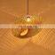 Tonghua 2021 New Arrive Environmental Friendly Big Bamboo Lamp Shade Indoor Decorative Warm White Hanging Light