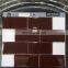 foshan mosaic 10x30cm rectangle shaped Red Glass Brick Inside Outside Wall bathroom mosaic tiles