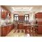 Red / Black Solid Wood Kitchen Cabinets With American Standard Sink And Faucet