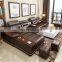 Leather Sofa Modern Furniture Chaise Corner Small Apartment Smart Sofa Big Combination Set