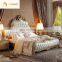 Italian Bedroom Furniture Solid Wood Household Leather Bed