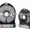 Rechargeable Low Voltage USB 5V DC Mini Cooling Fan