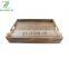 Wholesale Custom Natural Wooden Foldable Trays Acacia Wood Serving Tray With Handles Legs