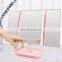 Portable Trifold LED Makeup Mirror Household  LED Mirror Makeup 10X  Makeup Organizer with Mirror LED Light