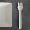 Completely Biodegradable Bamboo Paper Pulp Fiber Disposable Cutlery Fork