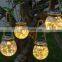 Wholesale Outdoor Waterproof LED Solar Lamp Crack Ball Glass Jar Garden Decoration Light