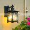 Outdoor Waterproof LED Wall Lamp Country Aisle Balcony Bedside Garden European Retro LED Wall Light