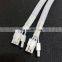 Hot Sale White Sleeved Pcie Splitter 8 Pin Female to Dual  Male GPU VGA Power Cable Express Adapter Power Cable