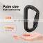 JRSGS Wholesale Custom Camping Hiking Outdoor Small Safety Snap Hook Clip logo Keychain Locking Aluminum Alloy Carabiner S7802