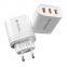 3USB multi-port charger 5V2A fast charging head wall charger adapter European and American standards