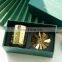 Luxury custom packaging box scented jasmine oud fragrance label foil electroplating gold carousel OEM soy wax candle