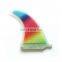 High Quality Multi-color Single Center Surfboard Fins With Carbon Honeycomb SUP Carbon Fin Professional
