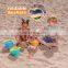 Multi Portable 2.5L Silicone Kids Outdoor Beach Camping Round Water Food Fishing Collapsible Foldable Pail Bucket with Shovels